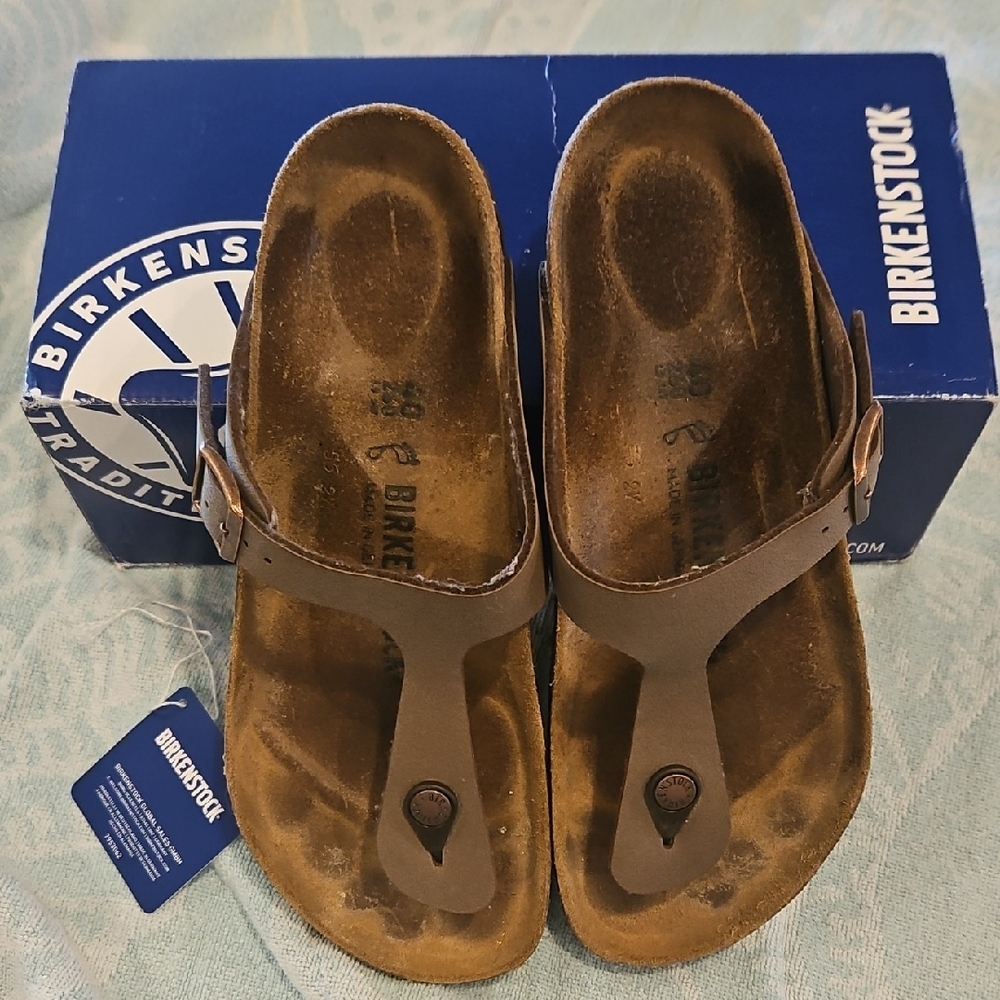 Birkenstock Mocha Gizeh Thong Sandals